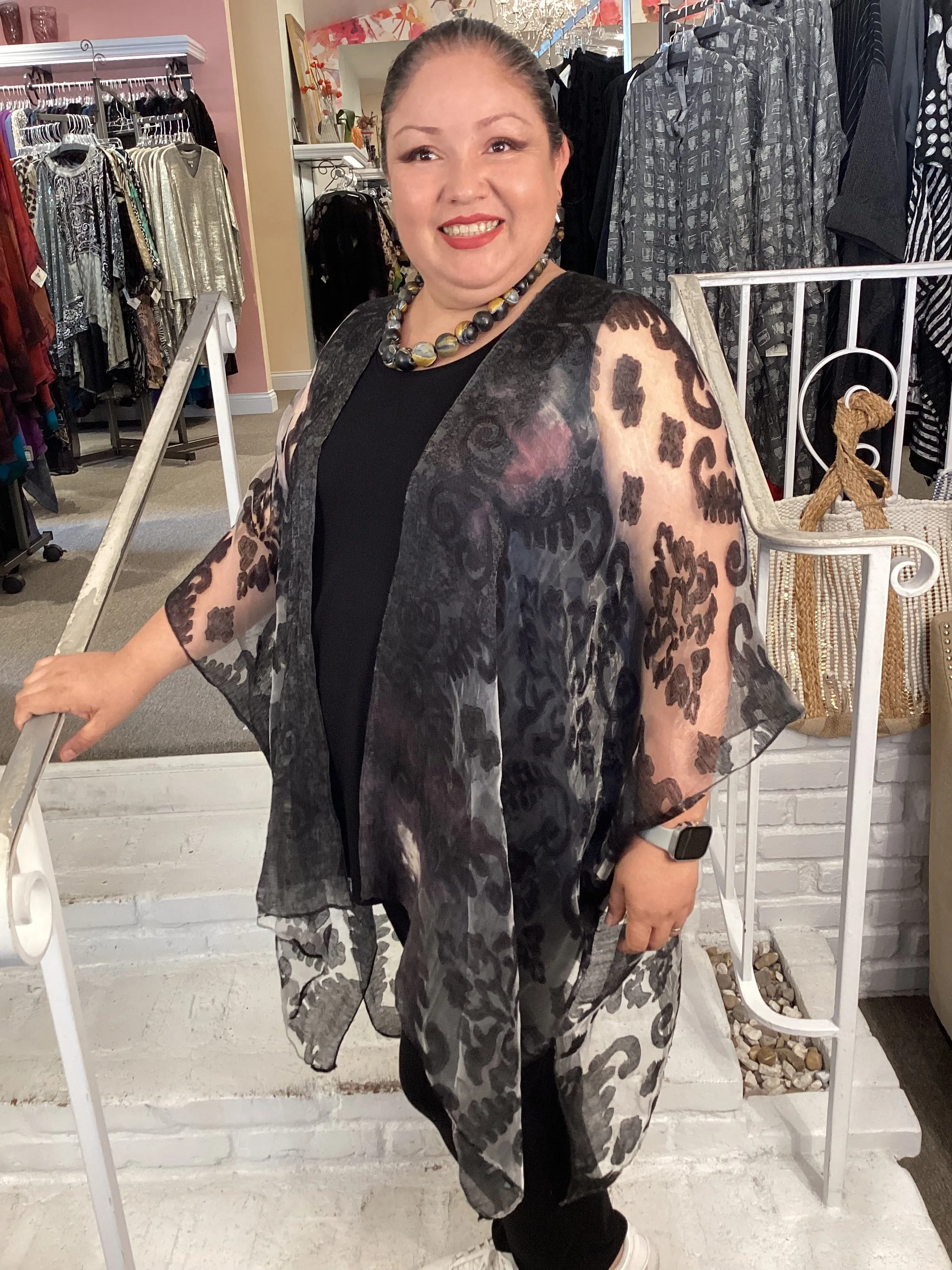 #129 KIMONO HAND DYED