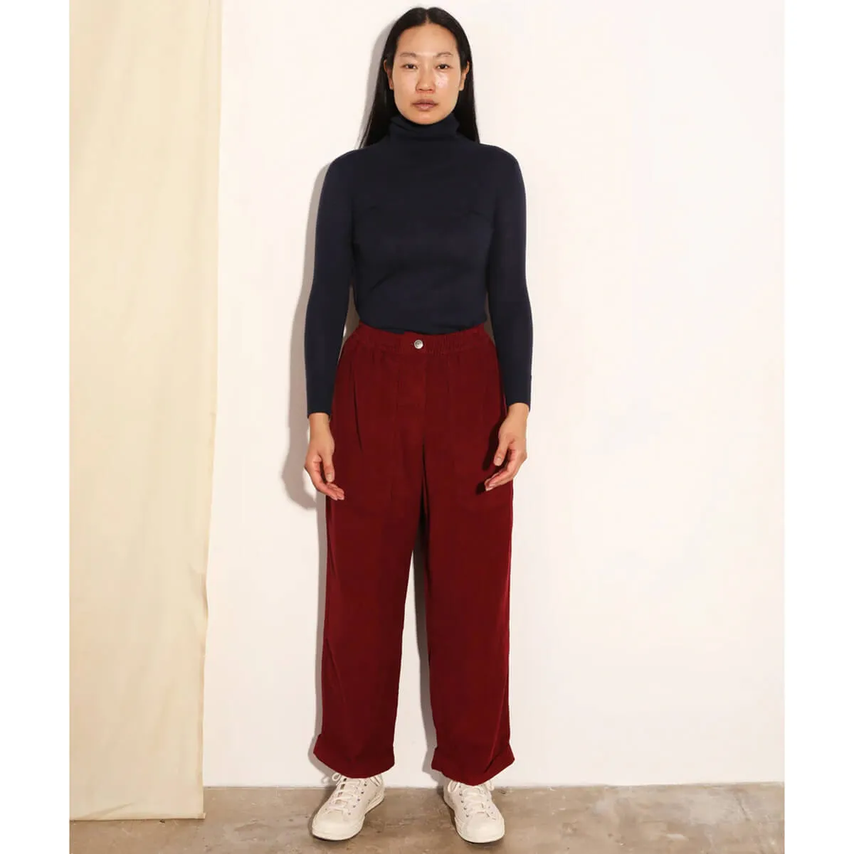 Beckett Trouser in Burgundy by L.F.Markey