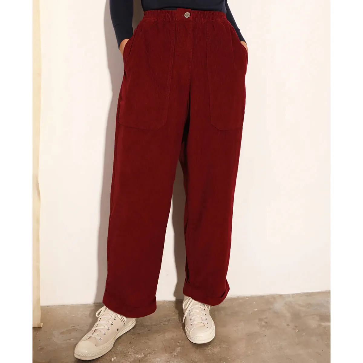 Beckett Trouser in Burgundy by L.F.Markey