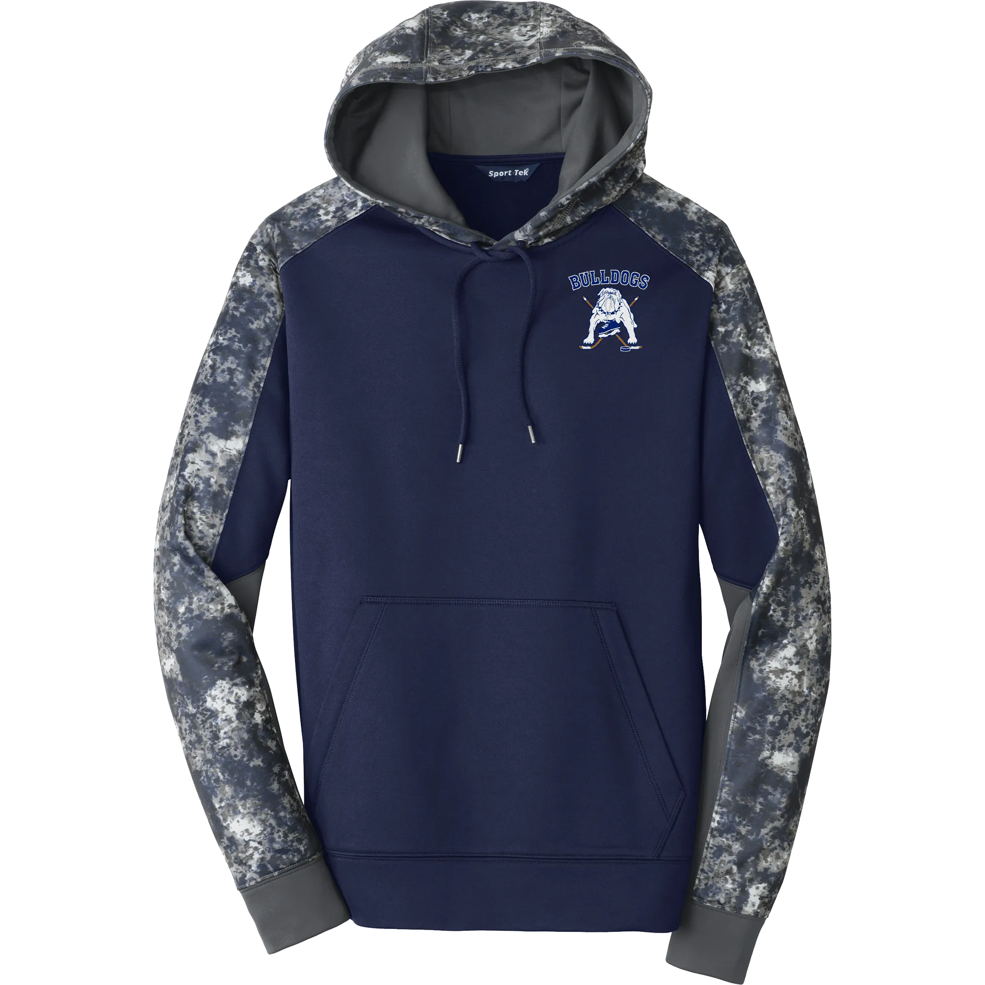Chicago Bulldogs Sport-Wick Mineral Freeze Fleece Colorblock Hooded Pullover