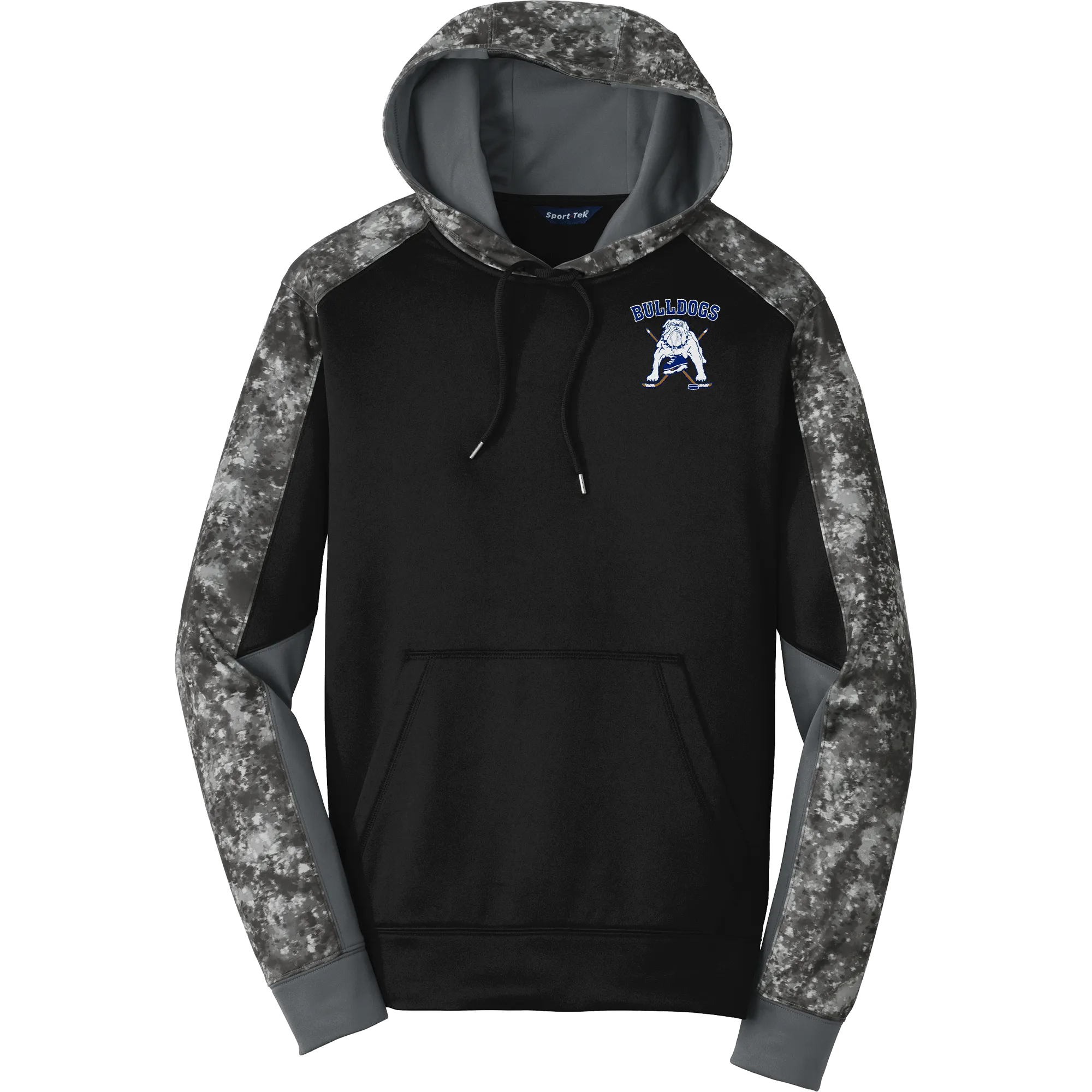 Chicago Bulldogs Sport-Wick Mineral Freeze Fleece Colorblock Hooded Pullover