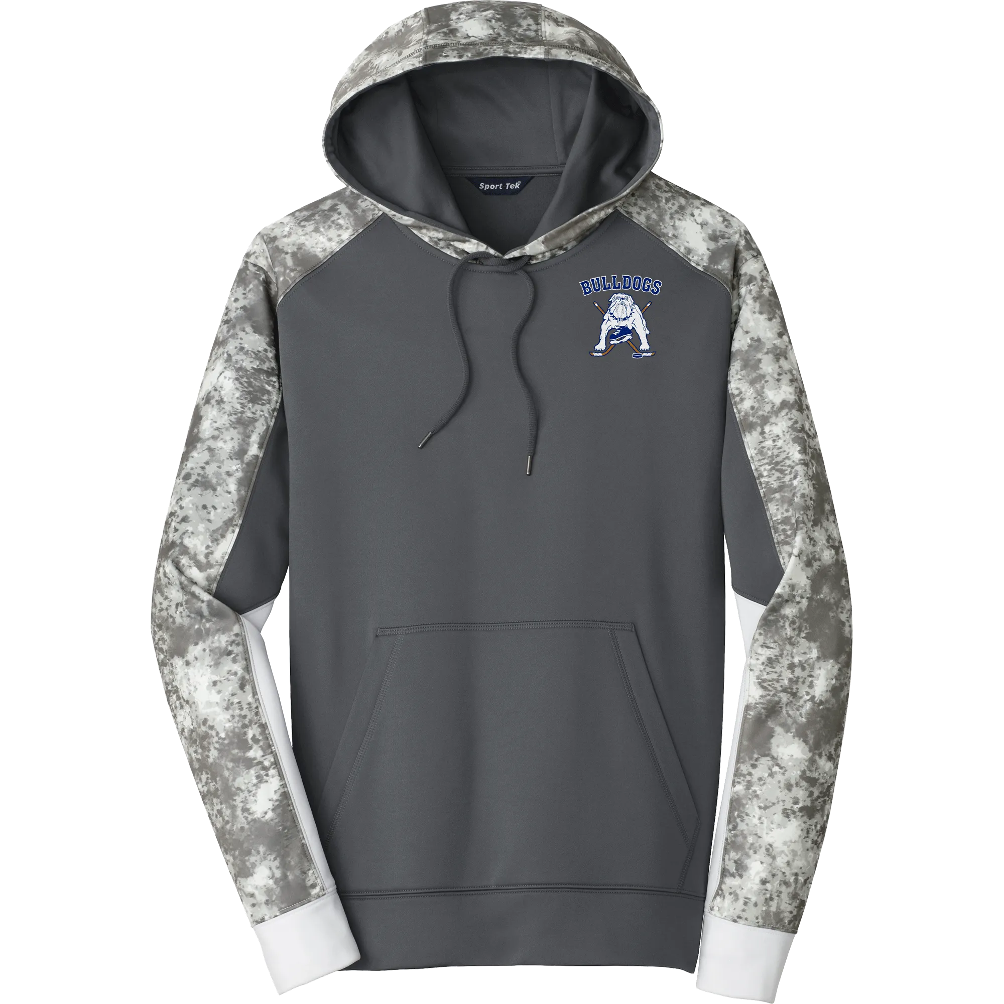 Chicago Bulldogs Sport-Wick Mineral Freeze Fleece Colorblock Hooded Pullover