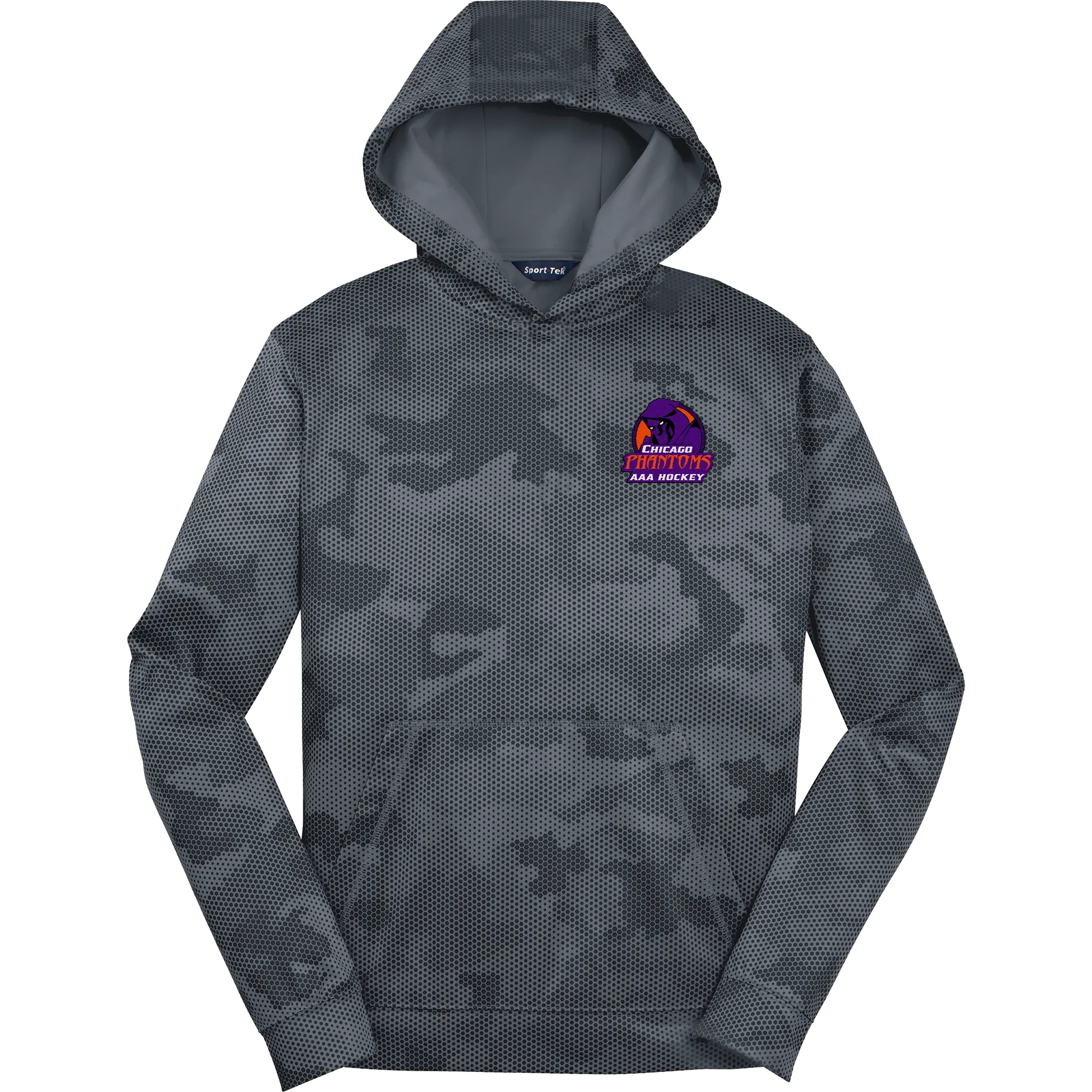 Chicago Phantoms Youth Sport-Wick CamoHex Fleece Hooded Pullover