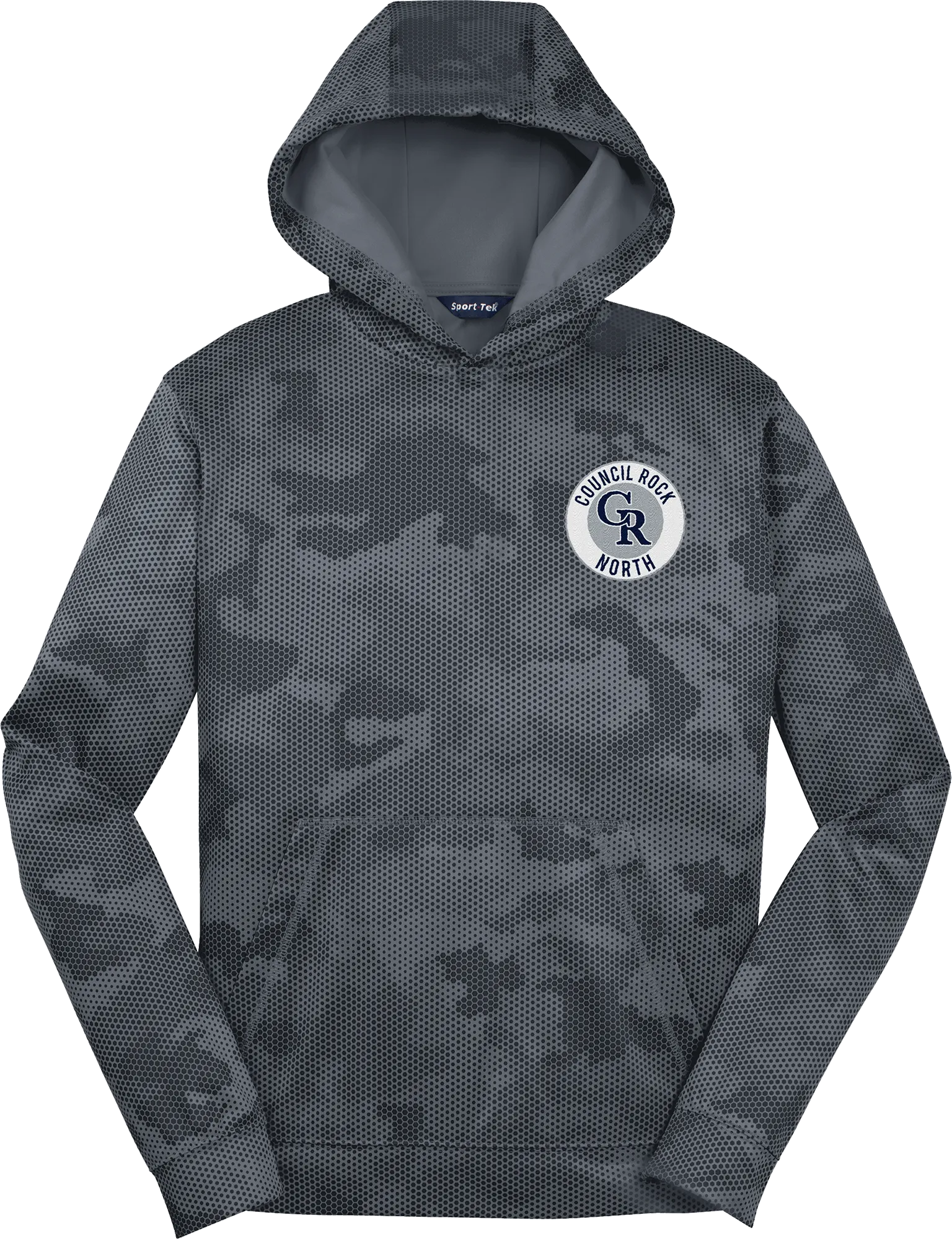 Council Rock North Youth Sport-Wick CamoHex Fleece Hooded Pullover