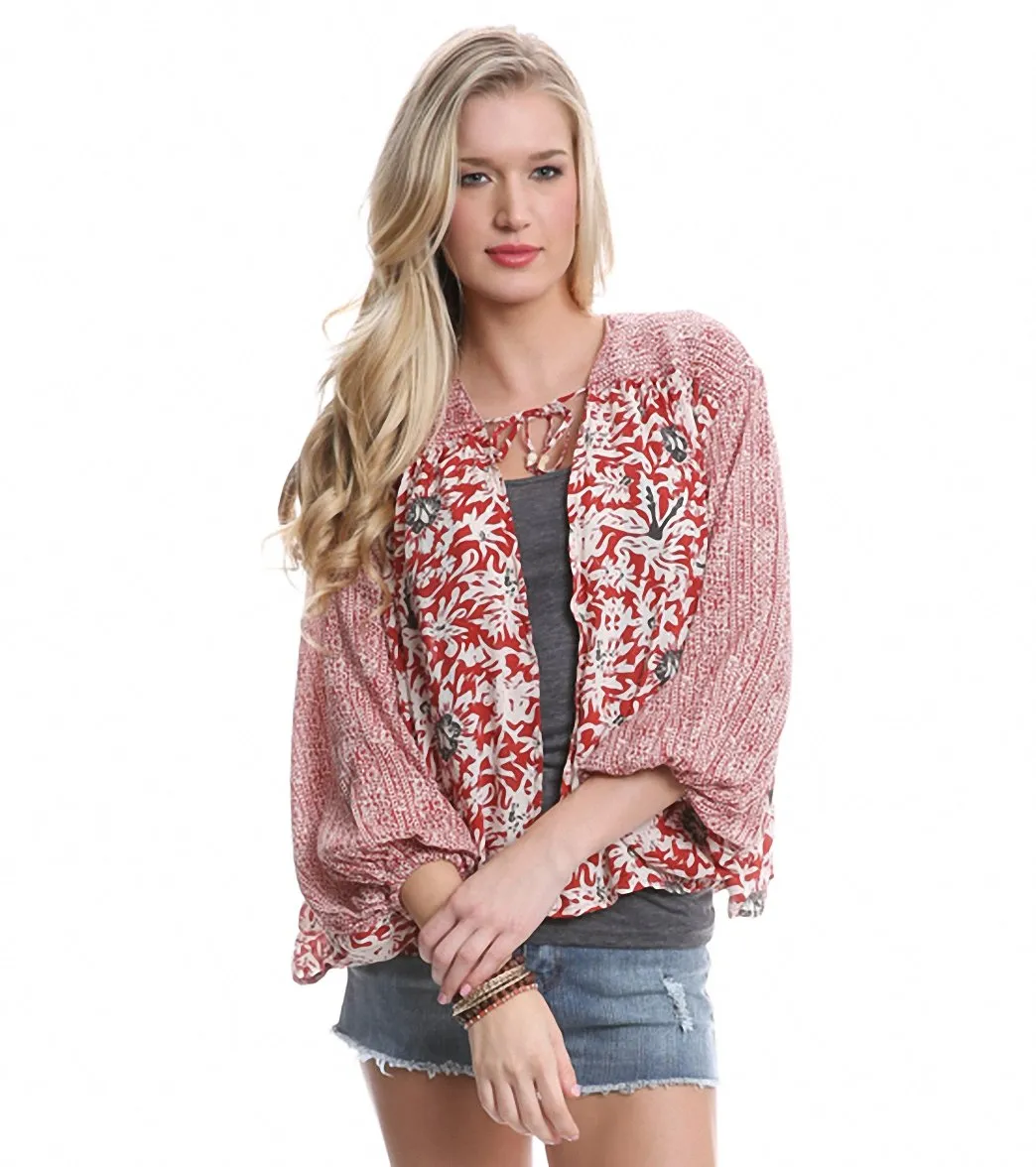 Free People Short Sleeve Kimono