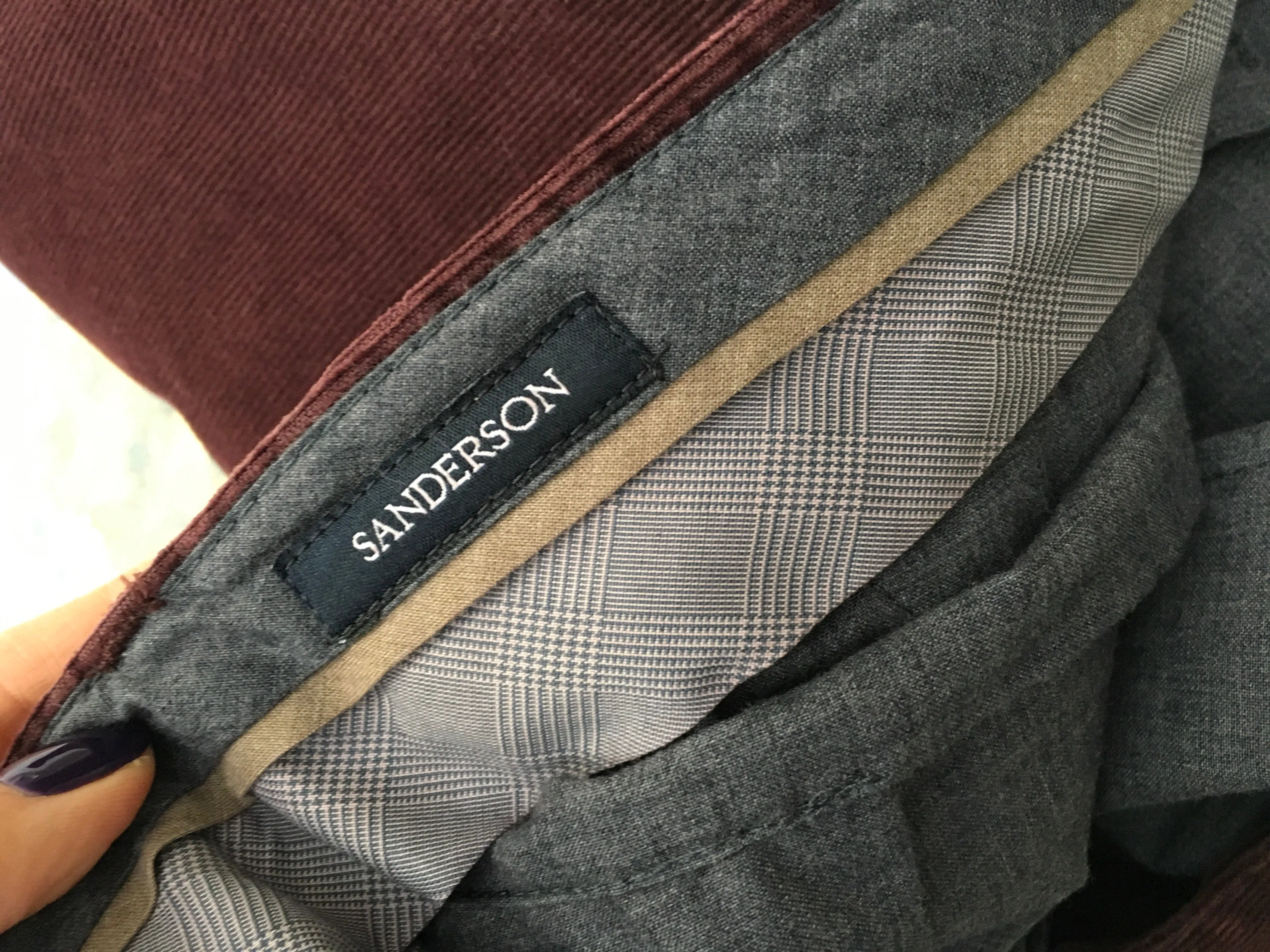 HACKETT LONDON MENS SANDERSON ASHBY WINE CORDUROY CORDS TROUSERS PANTS Men