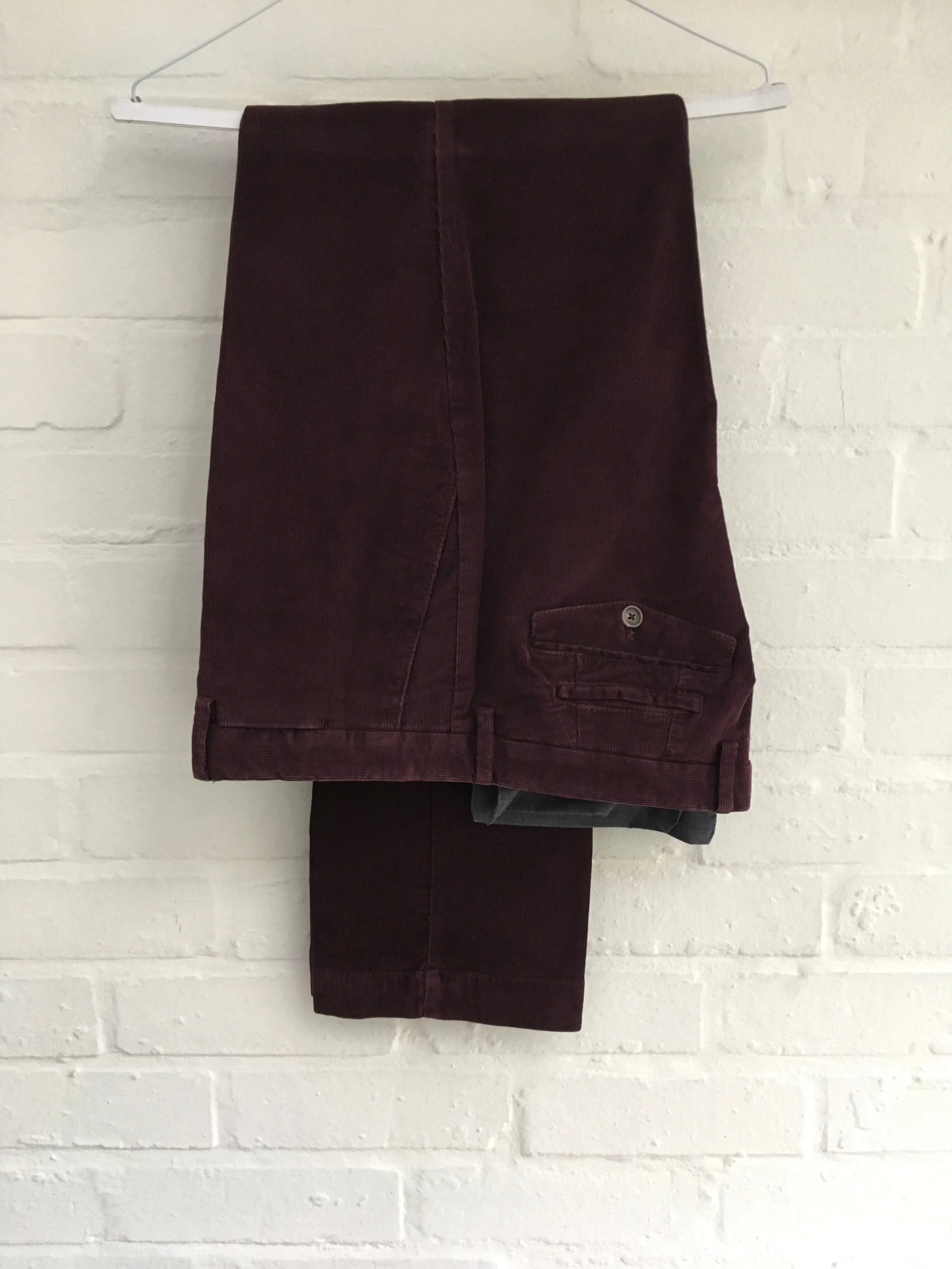 HACKETT LONDON MENS SANDERSON ASHBY WINE CORDUROY CORDS TROUSERS PANTS Men
