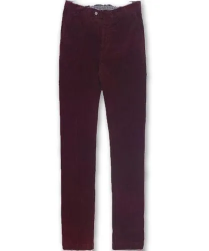 HACKETT LONDON MENS SANDERSON ASHBY WINE CORDUROY CORDS TROUSERS PANTS Men