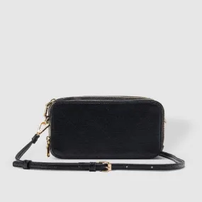 Louenhide - Cassidy Lizard Crossbody Bag - Black