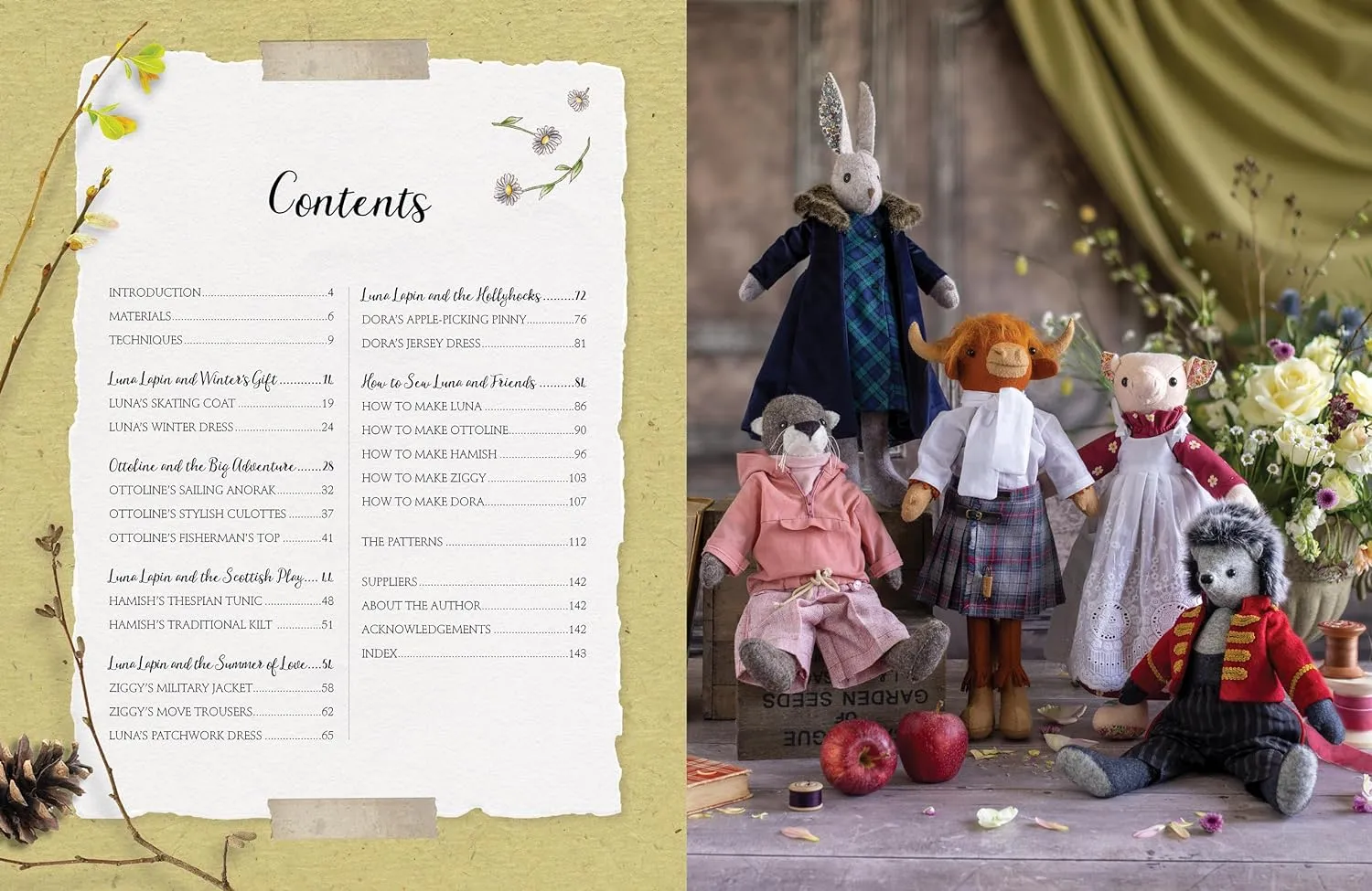 Luna Lapin and Friends, a Year of Making: Sewing patterns and stories from Luna's Little World