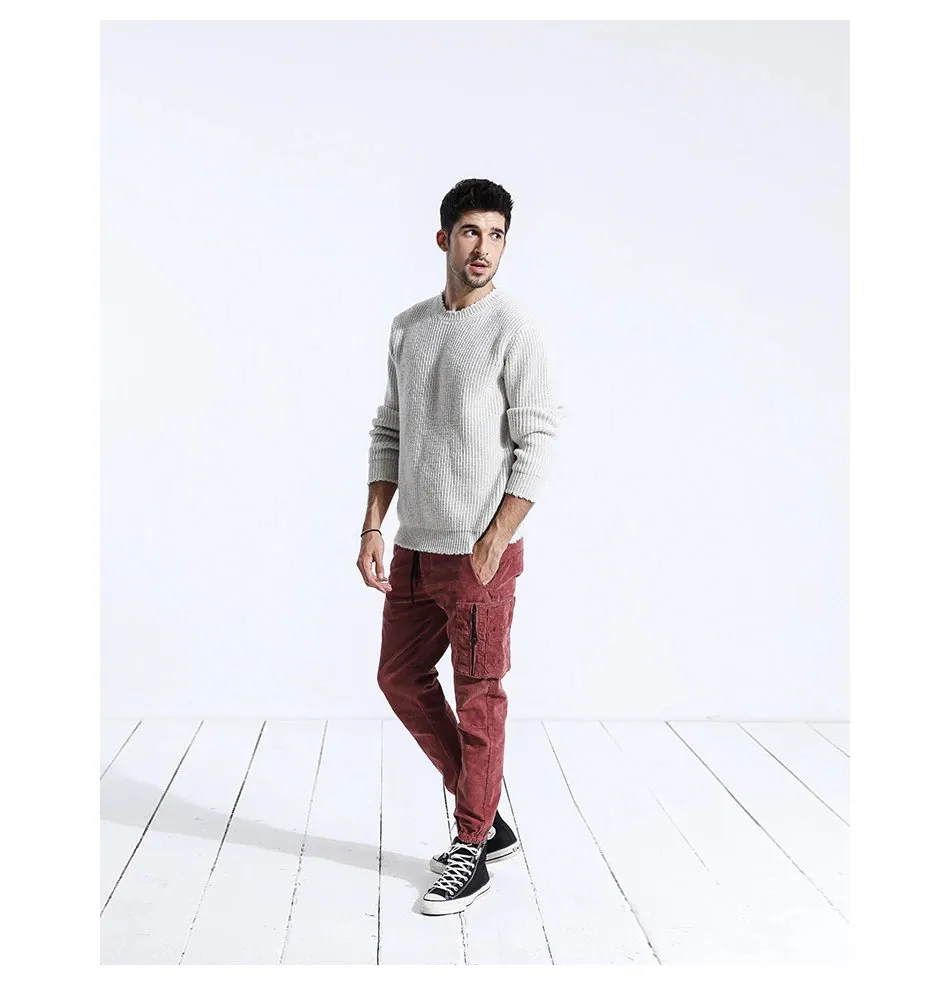 Men's Winter Casual Skinny Corduroy Pants | Men's Trousers
