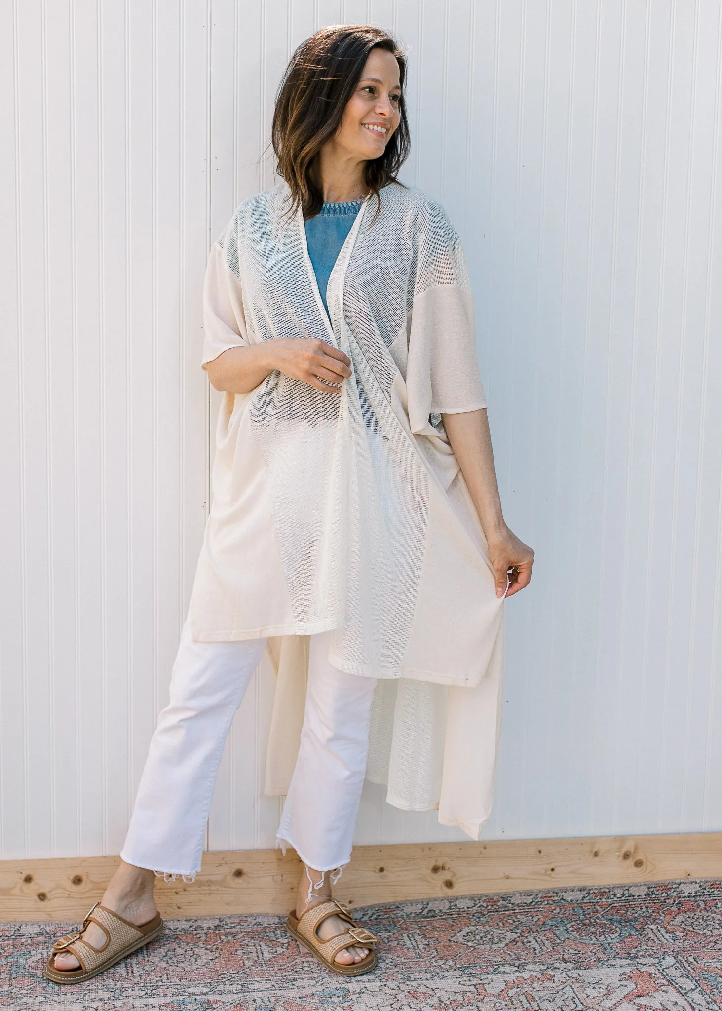 Natural Tones Duster Kimono